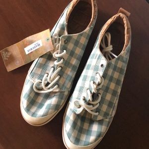 Reef Sneakers Gingham blueish green